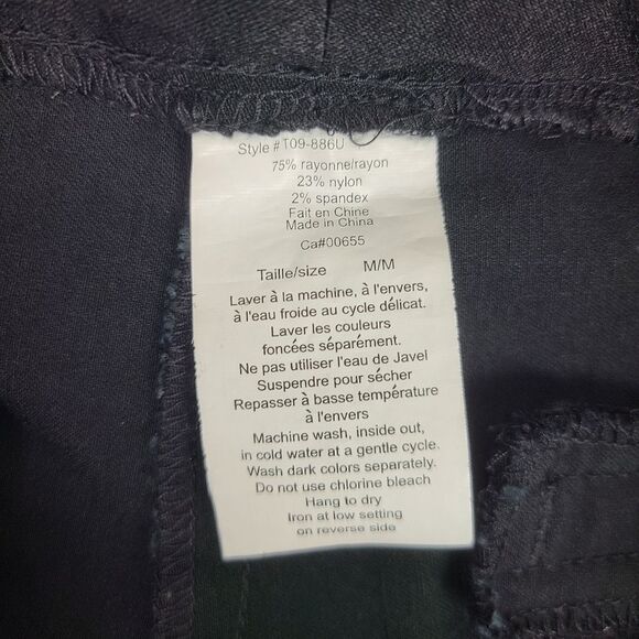 Thyme Maternity Black Cropped Capri Pants Medium - Picture 8 of 15